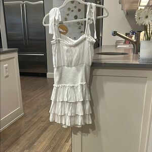 White Ruffled Dress